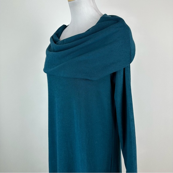 Soft Surroundings B’Call Knit Cowl Neck MIDI Dress Large Tall - Picture 7 of 11